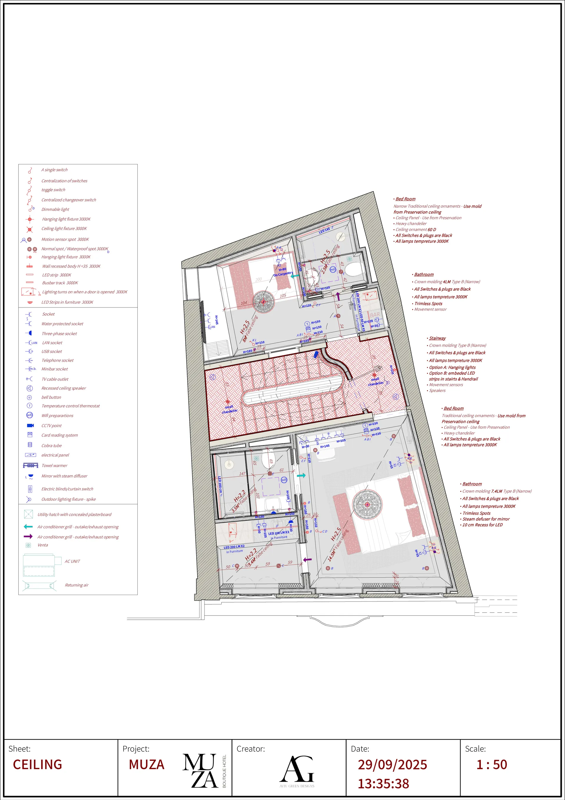 Muza Boutique hotel, Porto, Portugal — ARCHITECTURAL PLANNING (54)